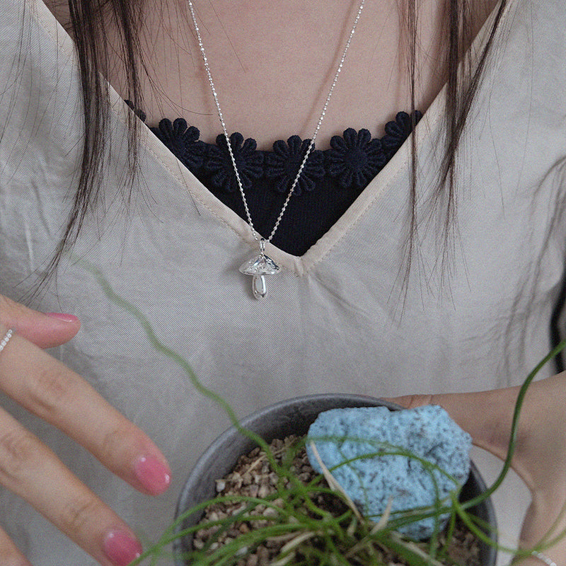 Mushroom necklace