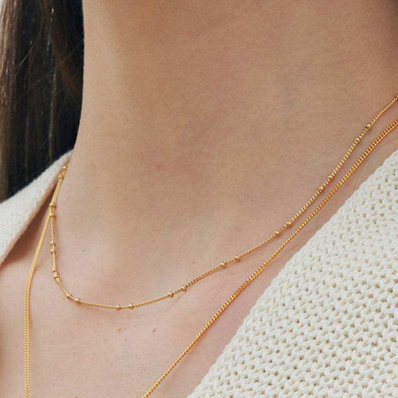 ブール ネックレス:ゴールド / BOULE NECKLACE (GOLD)