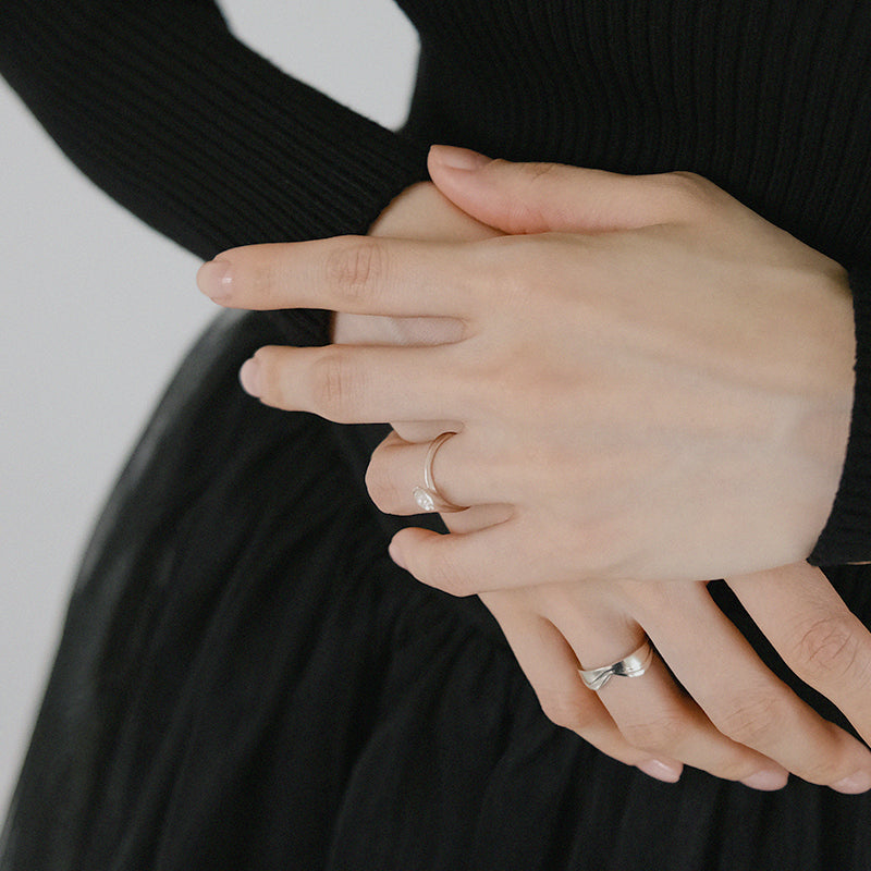 Pearl morning glory ring
