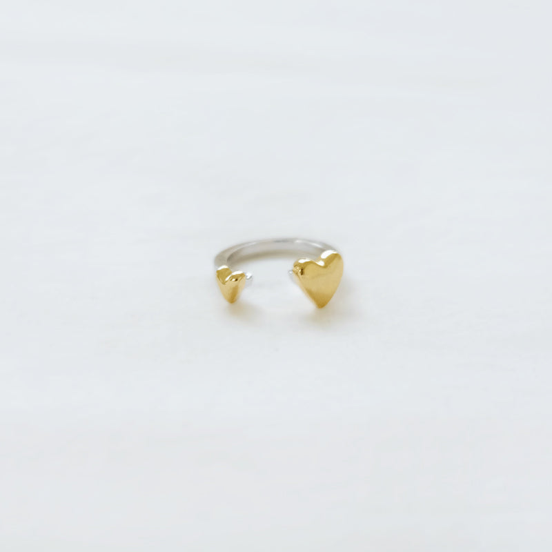 Open heart ring