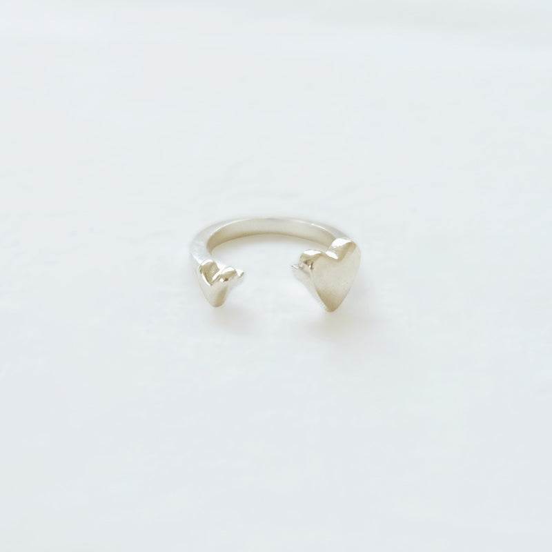 Open heart ring