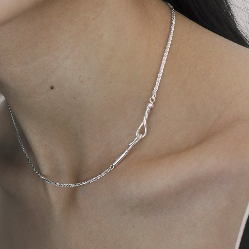 シンプル ツイスト ネックレス / simple twist necklace