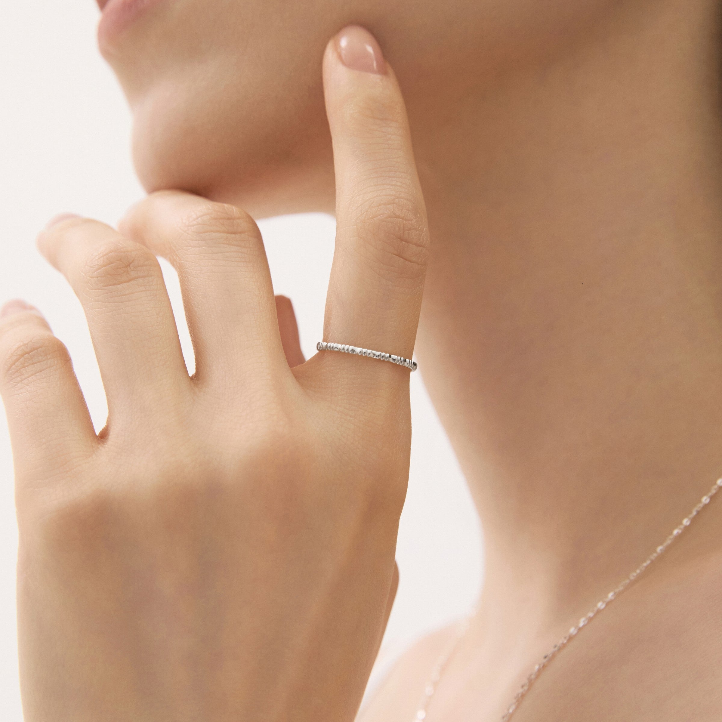 シルバーテクスチャウィアモンズリング / Silver Texture Ring