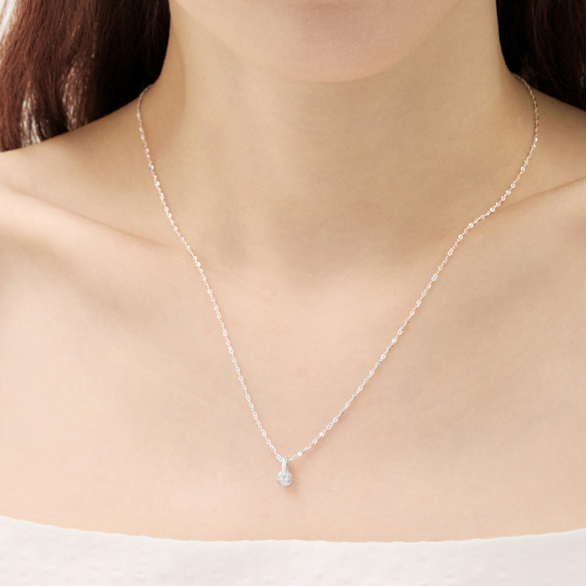 シルバーラインテンションウィアモンズネックレス / Silver Line tension Necklace