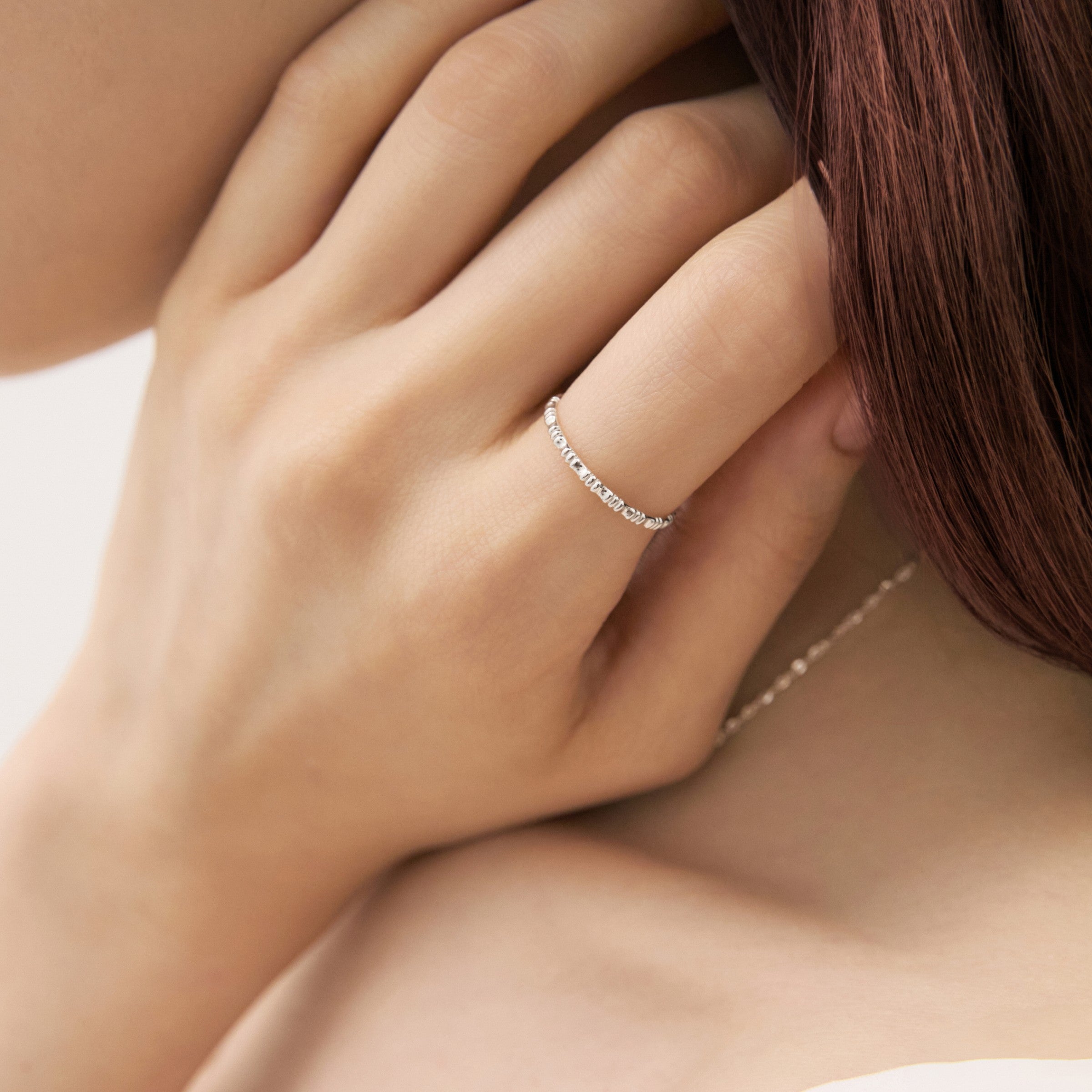 シルバーテクスチャウィアモンズリング / Silver Texture Ring