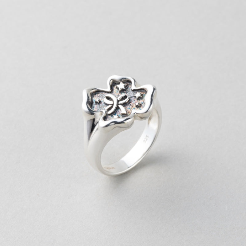 SCOUT クローバー ドローイング シルバー ピンキーリング / SCOUT CLOVER DRAWING SILVER PINKY RING