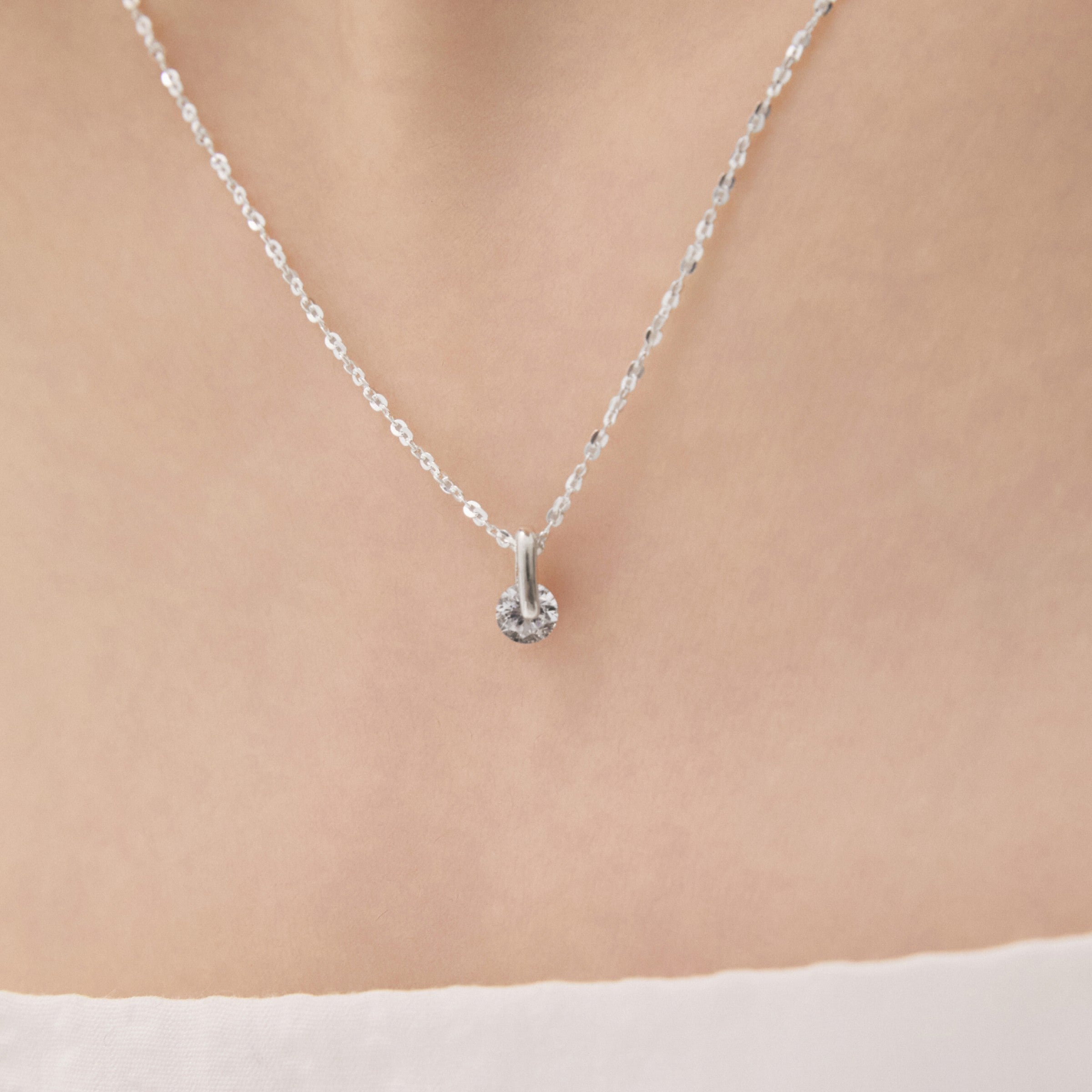 シルバーラインテンションウィアモンズネックレス / Silver Line tension Necklace