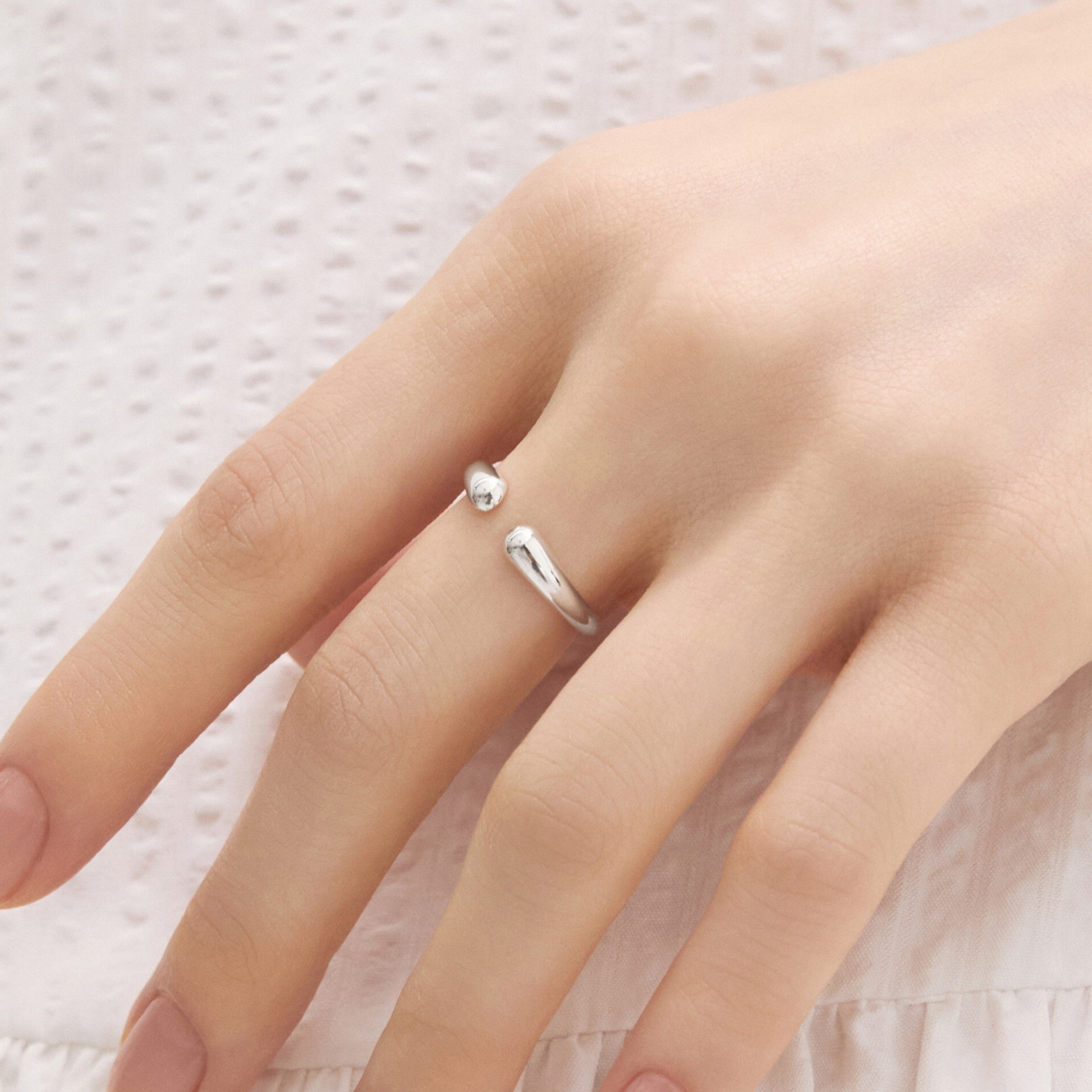 シルバーオープンボリュームウィアモンズリング / Silver Open Volume Ring