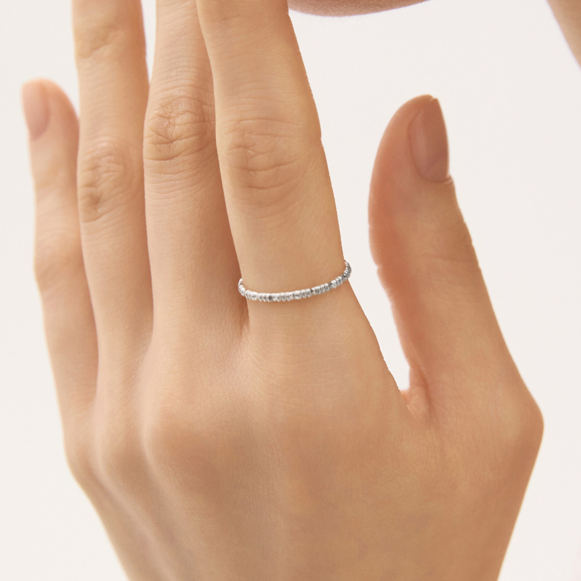 シルバーテクスチャウィアモンズリング / Silver Texture Ring