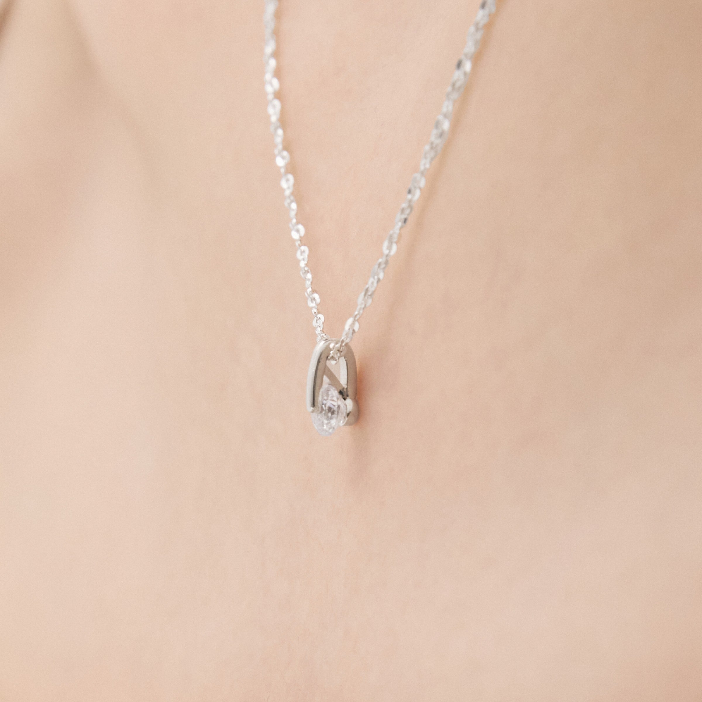 シルバーラインテンションウィアモンズネックレス / Silver Line tension Necklace