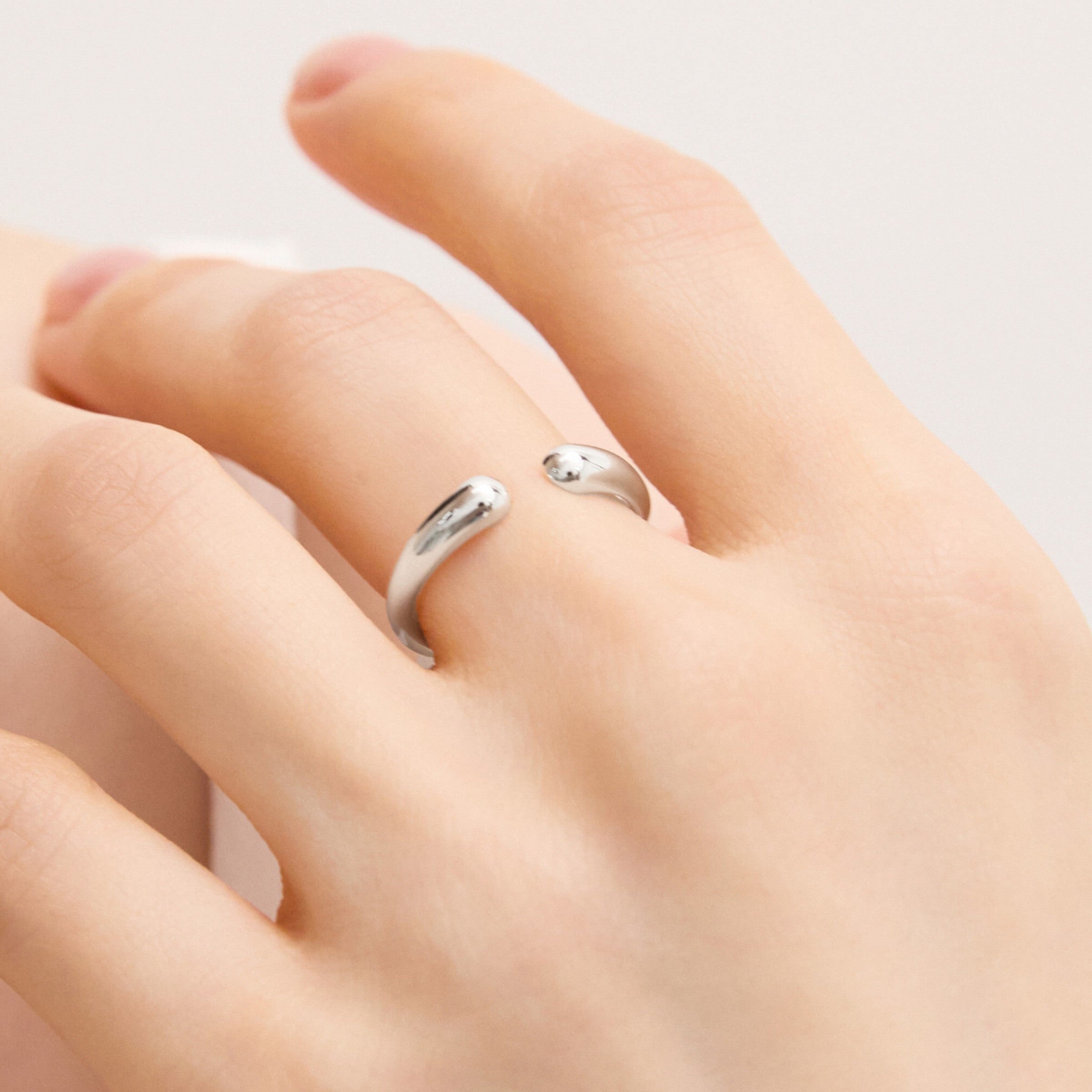 シルバーオープンボリュームウィアモンズリング / Silver Open Volume Ring