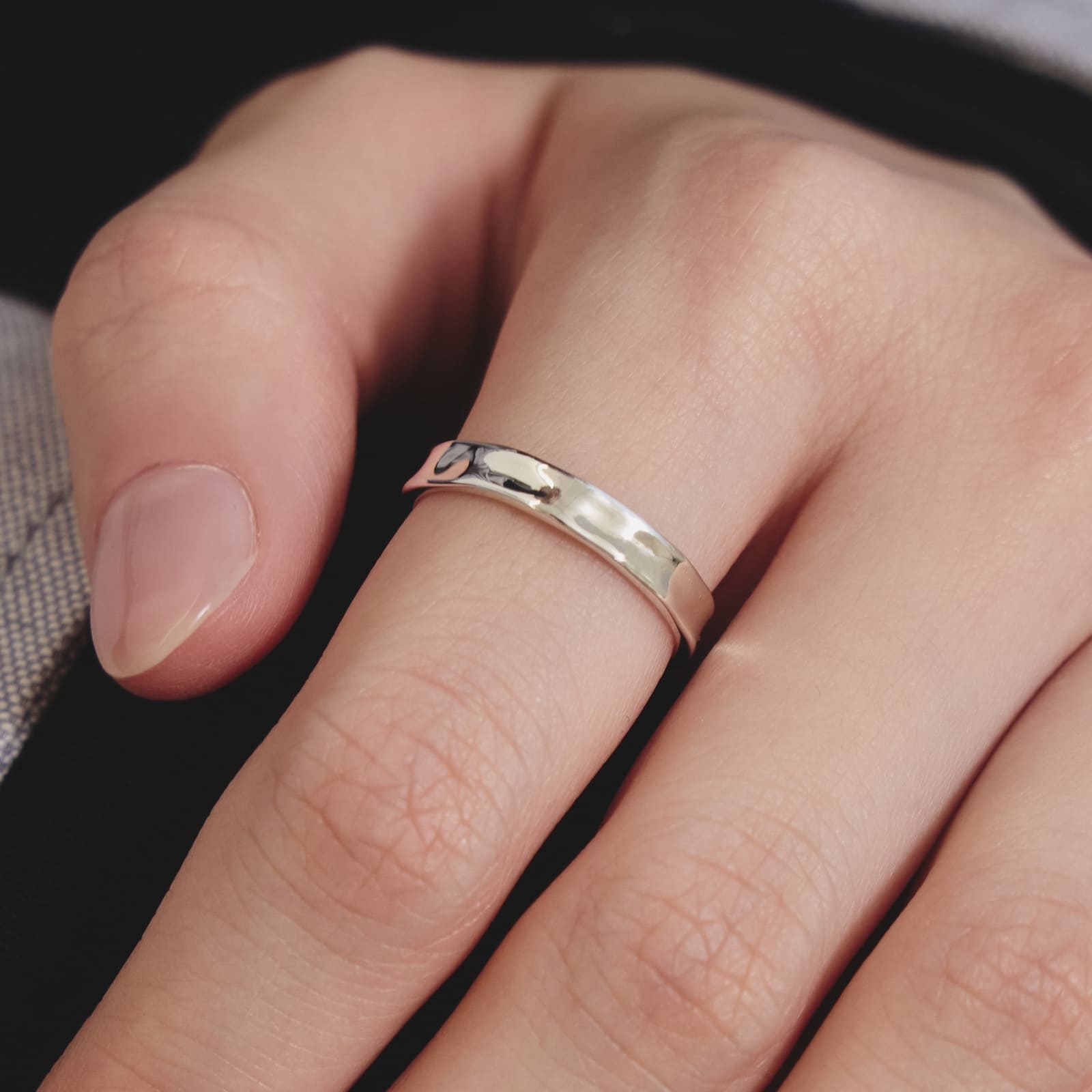 シルバー メルティング フラット リング / Silver Melting Flat Ring