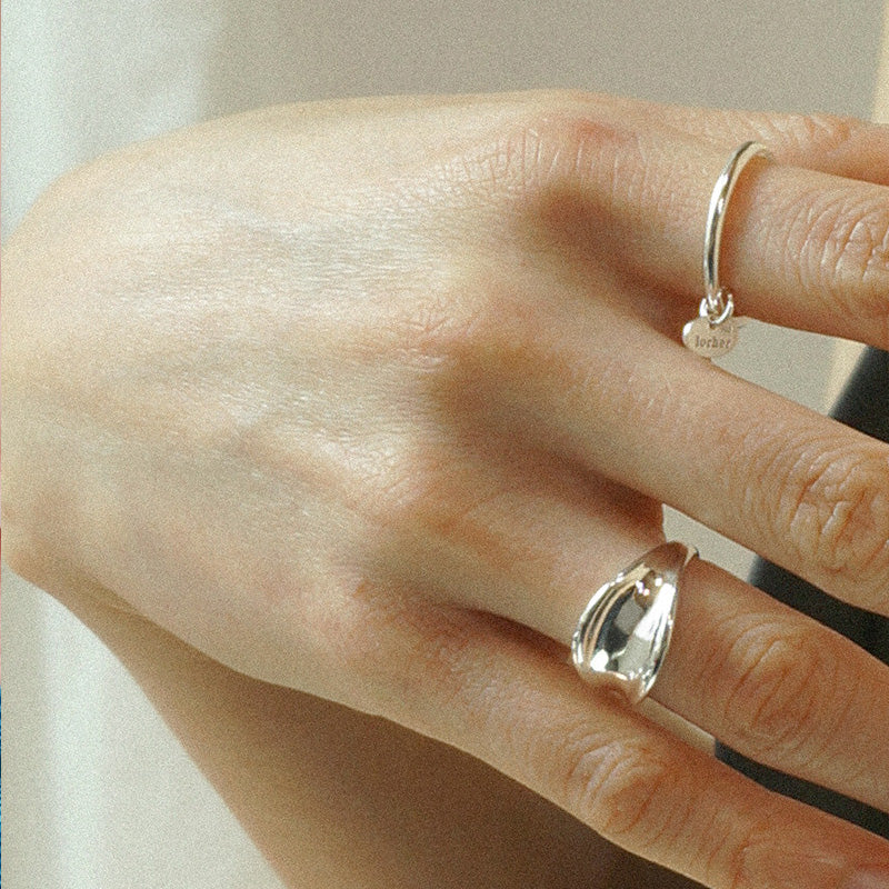 ロールハー タグ リング:シルバー / lorher tag Ring (Silver)