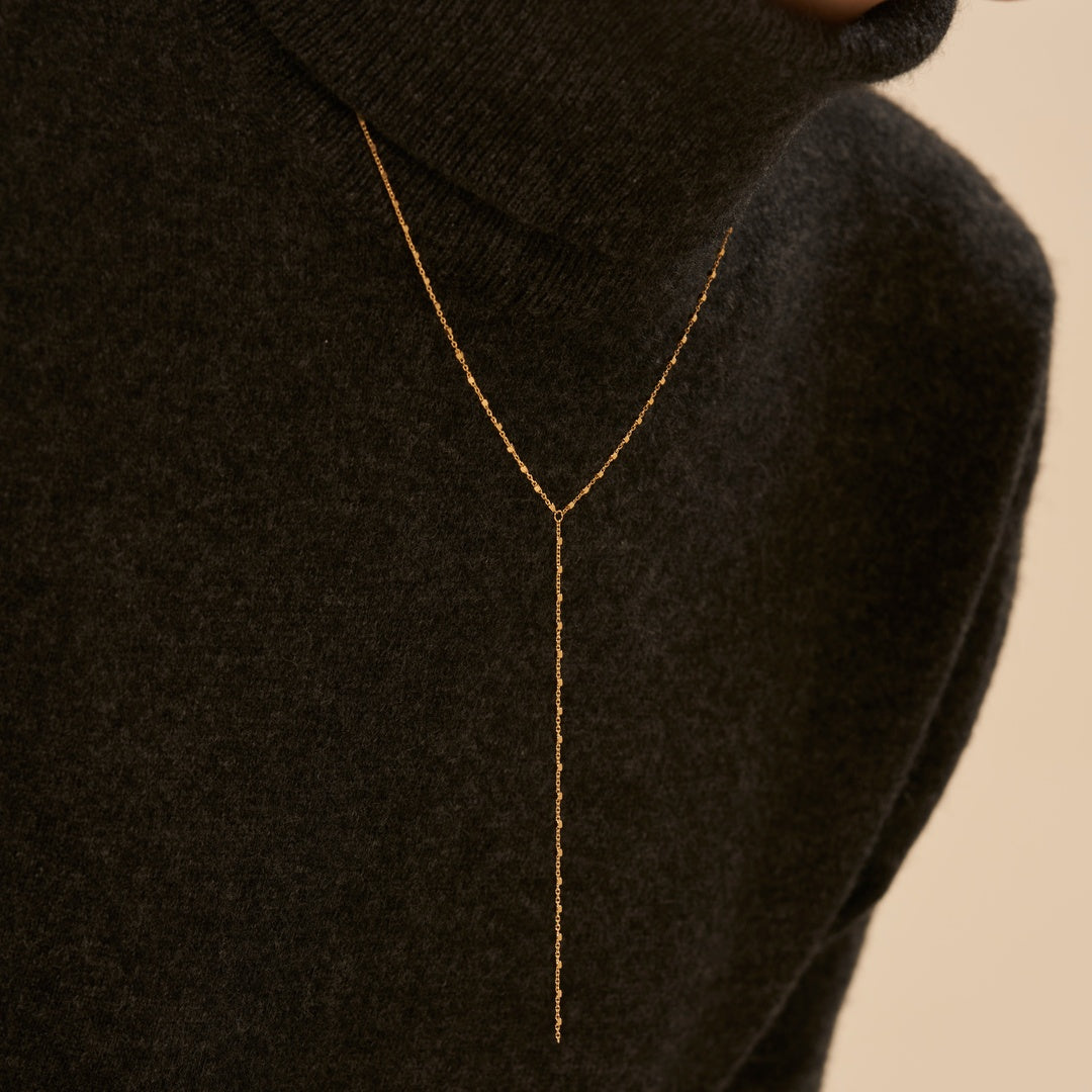 ロング ドロップ Y ネックレス / Long Drop Y Necklace