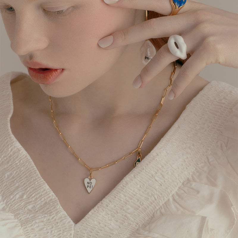 FAVO-LIT プレイカード ノープ カラー ネックレス / FAVO-LIT PLAYCARD NOPE COLOR NECKLACE