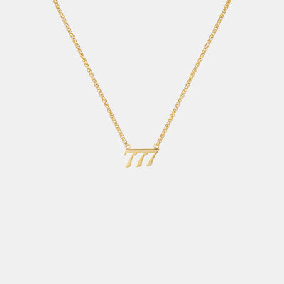 he:art フラット トリプル ネックレス:777 / he:art Flat Triple Necklace - 777
