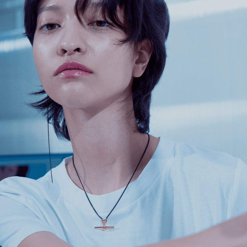 AVIROD オリジナル ローイング シルバー ネックレス:アンティーク コンビ / AVIROD ORIGINAL ROWING SILVER NECKLACE - ANTIQUE COMBI