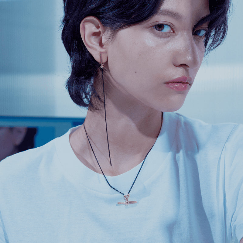 AVIROD オリジナル ローイング シルバー ネックレス:アンティーク コンビ / AVIROD ORIGINAL ROWING SILVER NECKLACE - ANTIQUE COMBI