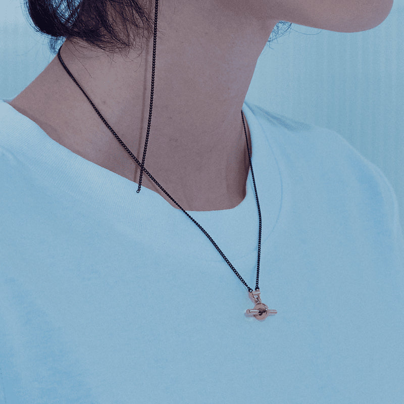 AVIROD オリジナル ローイング シルバー ネックレス:アンティーク コンビ / AVIROD ORIGINAL ROWING SILVER NECKLACE - ANTIQUE COMBI