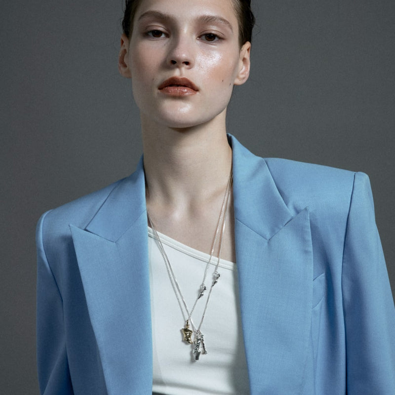 Buddy ラブ マイセルフ ネックレス:ホワイト / BUDDY LOVE MYSELF NECKLACE - WHITE