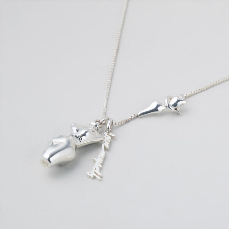 Buddy ラブ マイセルフ ネックレス:ホワイト / BUDDY LOVE MYSELF NECKLACE - WHITE