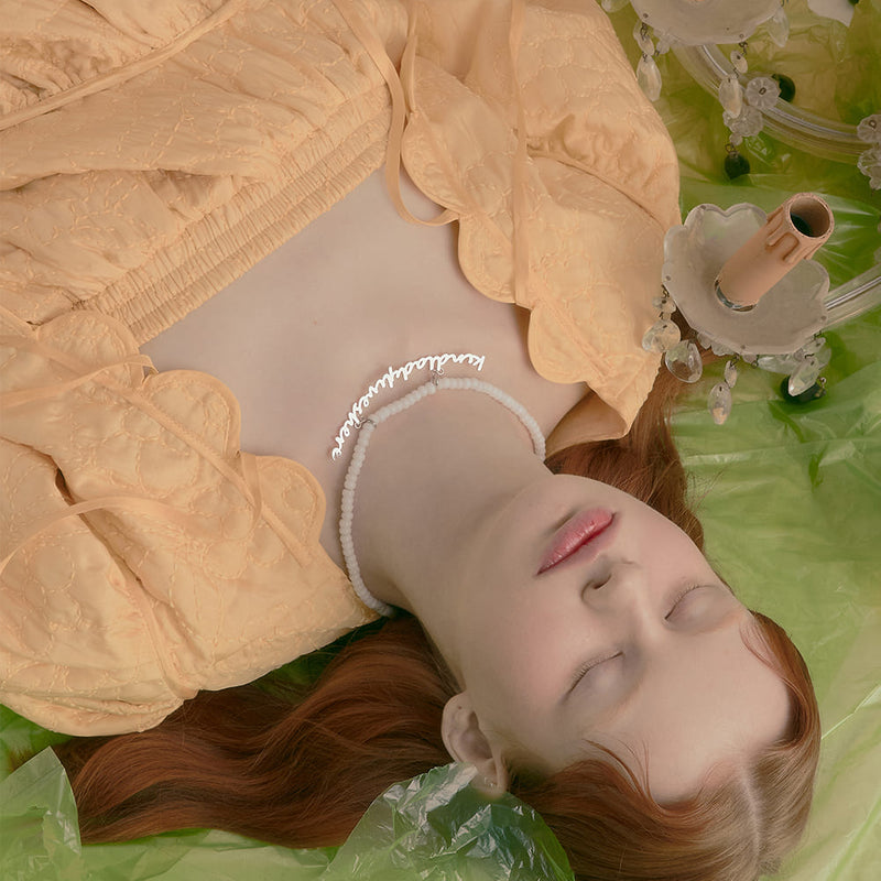 FAVO-LIT ジェイド レター ネックレス / FAVO-LIT JADE LETTER NECKLACE