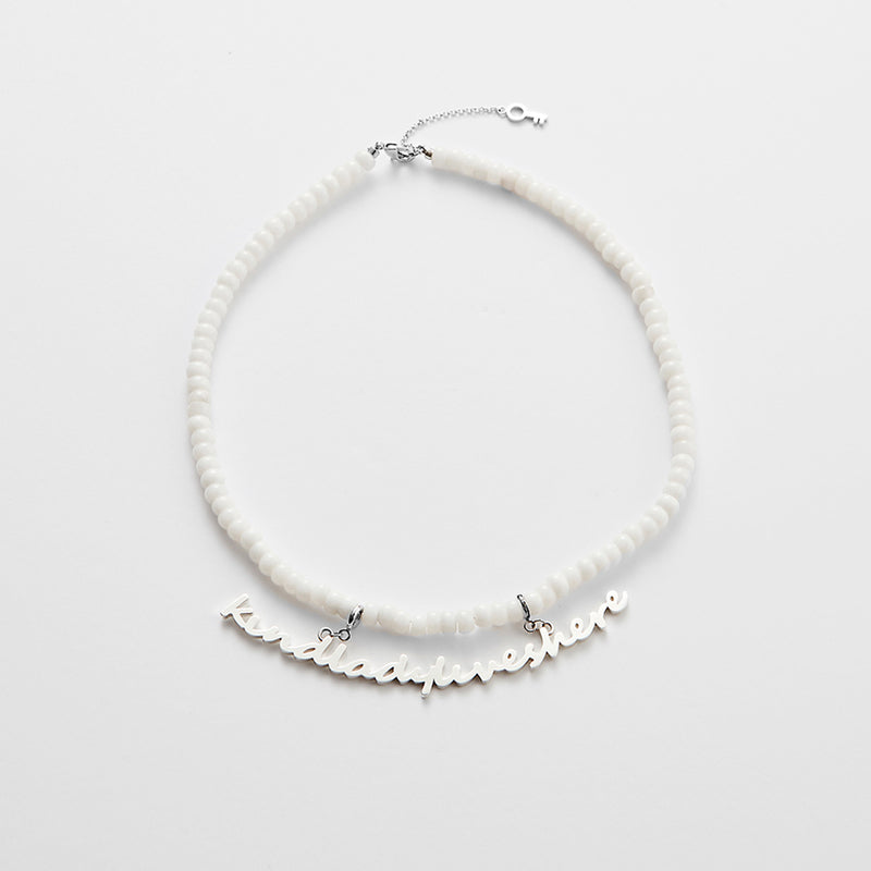 FAVO-LIT ジェイド レター ネックレス / FAVO-LIT JADE LETTER NECKLACE