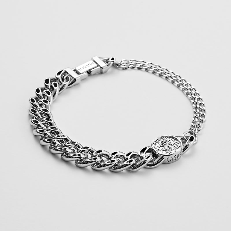 RE-CO'DE No.5 ホロー コイン アンクレット:ホワイト / RE-CO'DE NO.5 HOLLOW COIN ANKLET - WHITE