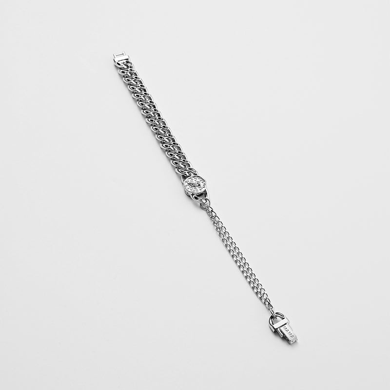 RE-CO'DE No.5 ホロー コイン アンクレット:ホワイト / RE-CO'DE NO.5 HOLLOW COIN ANKLET - WHITE
