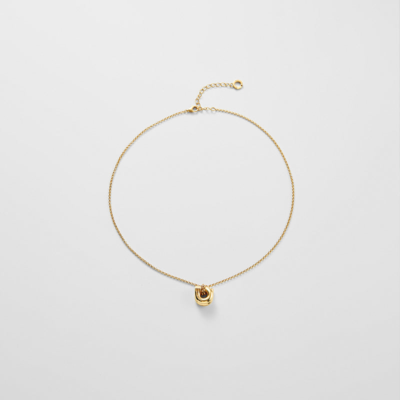 Shape6 MU シルバー ネックレス:イエロー / SHAPE6 MU SILVER NECKLACE - YELLOW