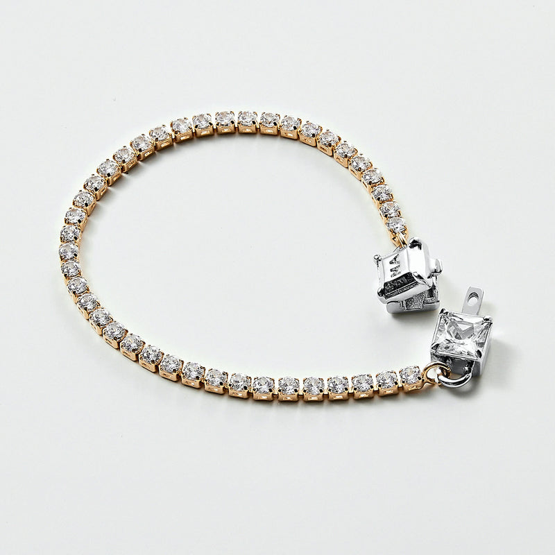 Brilliant ポイント ロック ブレスレット:コンビ / BRILLIANT POINT LOCK BRACELET - COMBI