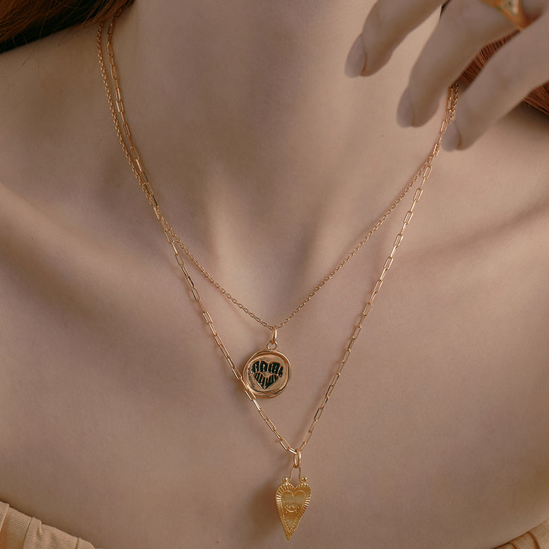 FAVO-LIT ブラック ルージュ シルバー ネックレス / FAVO-LIT BLACK ROUGE SILVER NECKLACE