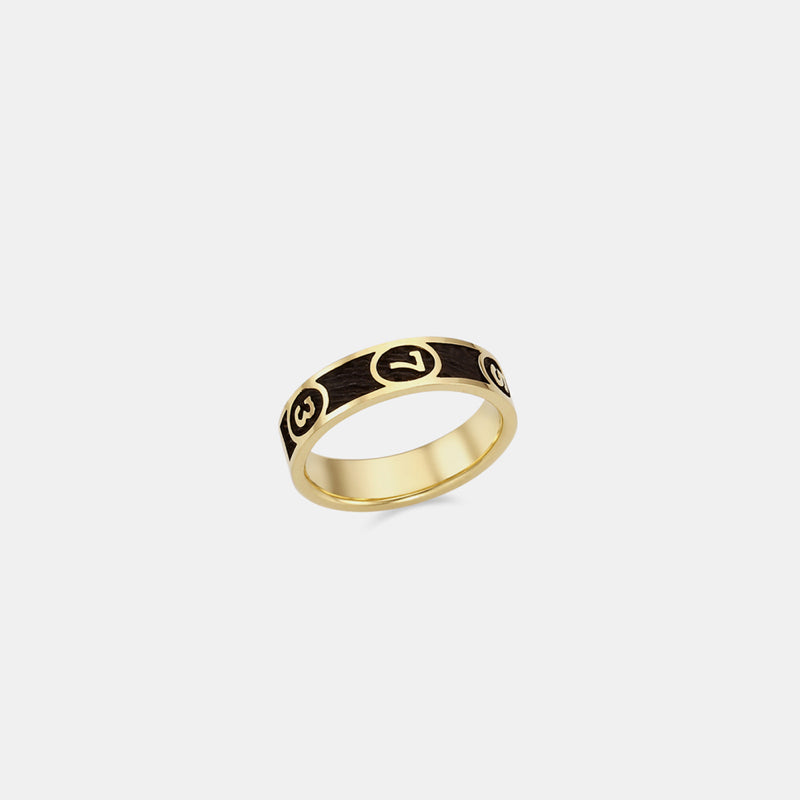 RE-CO'DE V2 ブラック ベルベット バンド リング / RE-CO'DE V2 BLACK VELVET BAND RING