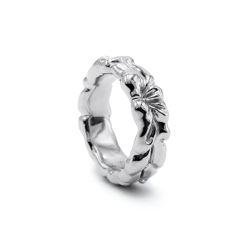 シャレッド リング イン シルバー / Shirred Ring in silver