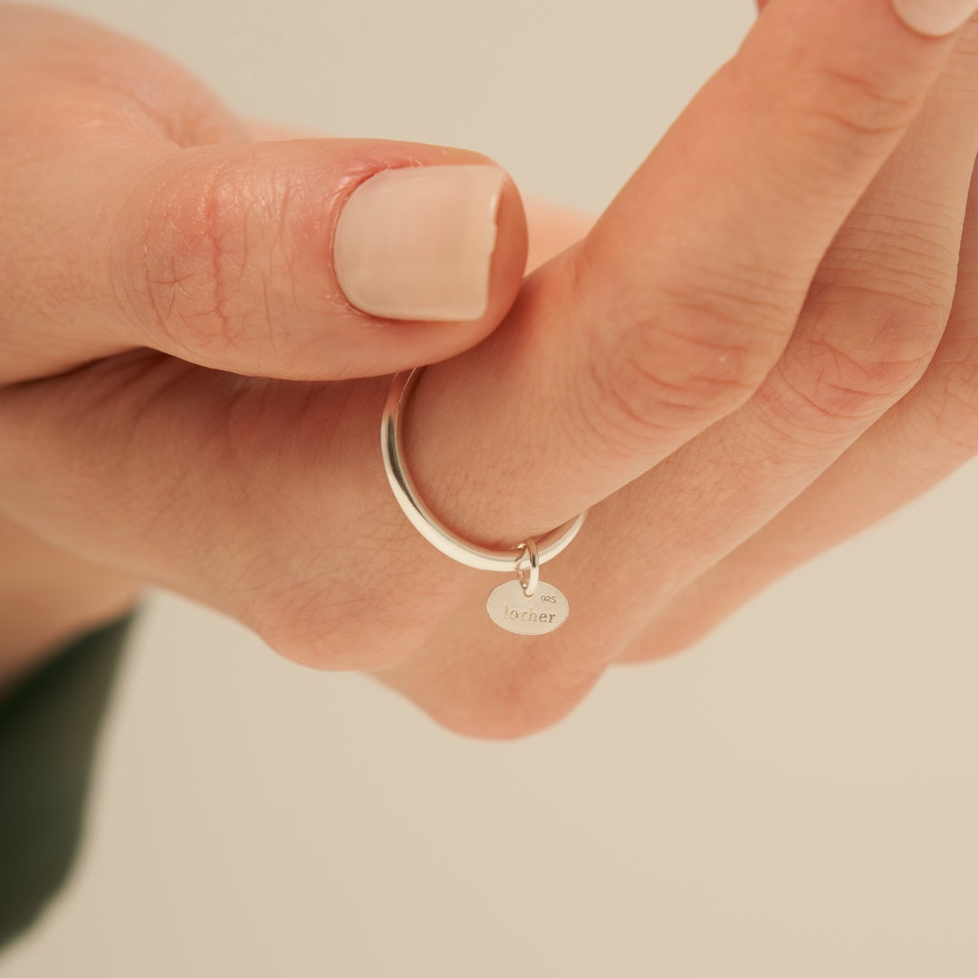 ロールハー タグ リング:シルバー / lorher tag Ring (Silver)