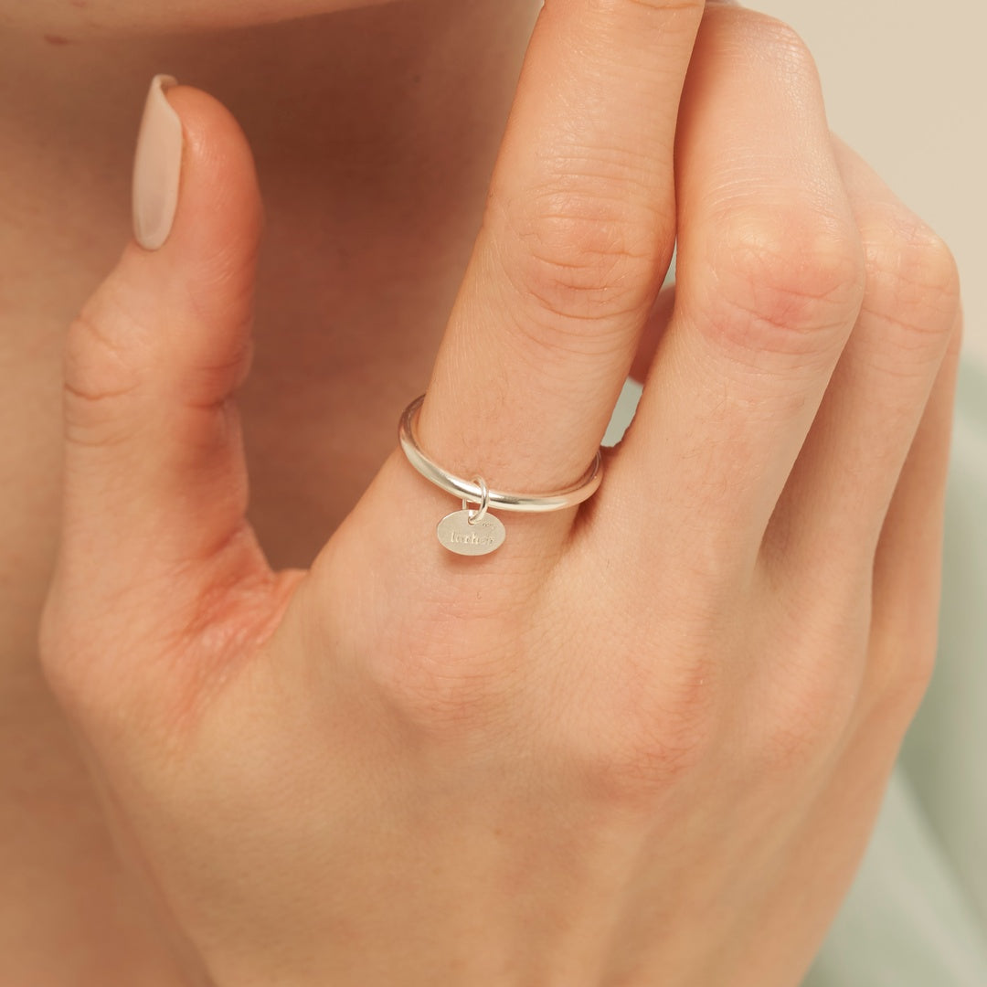 ロールハー タグ リング:シルバー / lorher tag Ring (Silver)