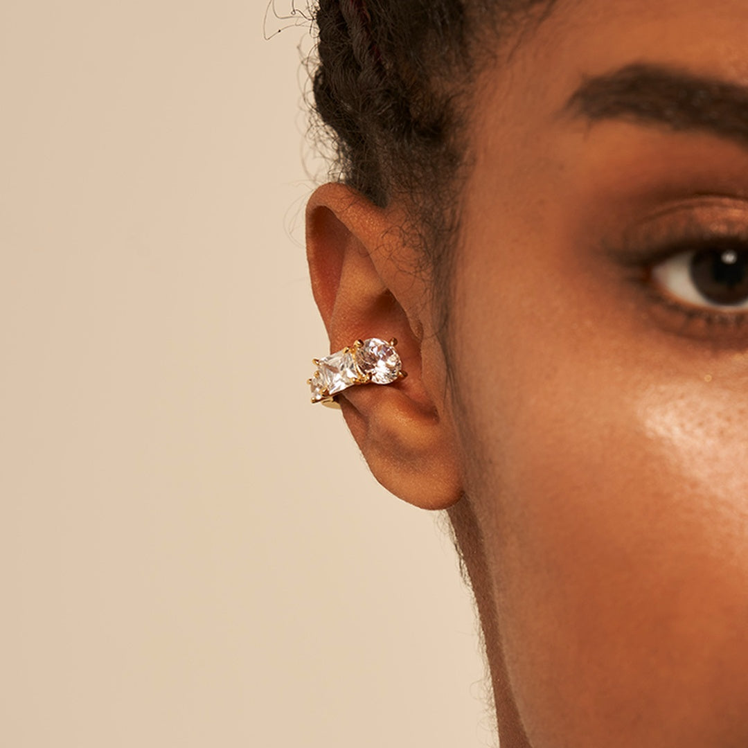 Brilliant RD シルバー ワンタッチ イヤーカフ / BRILLIANT RD SILVER ONETOUCH EARCUFF