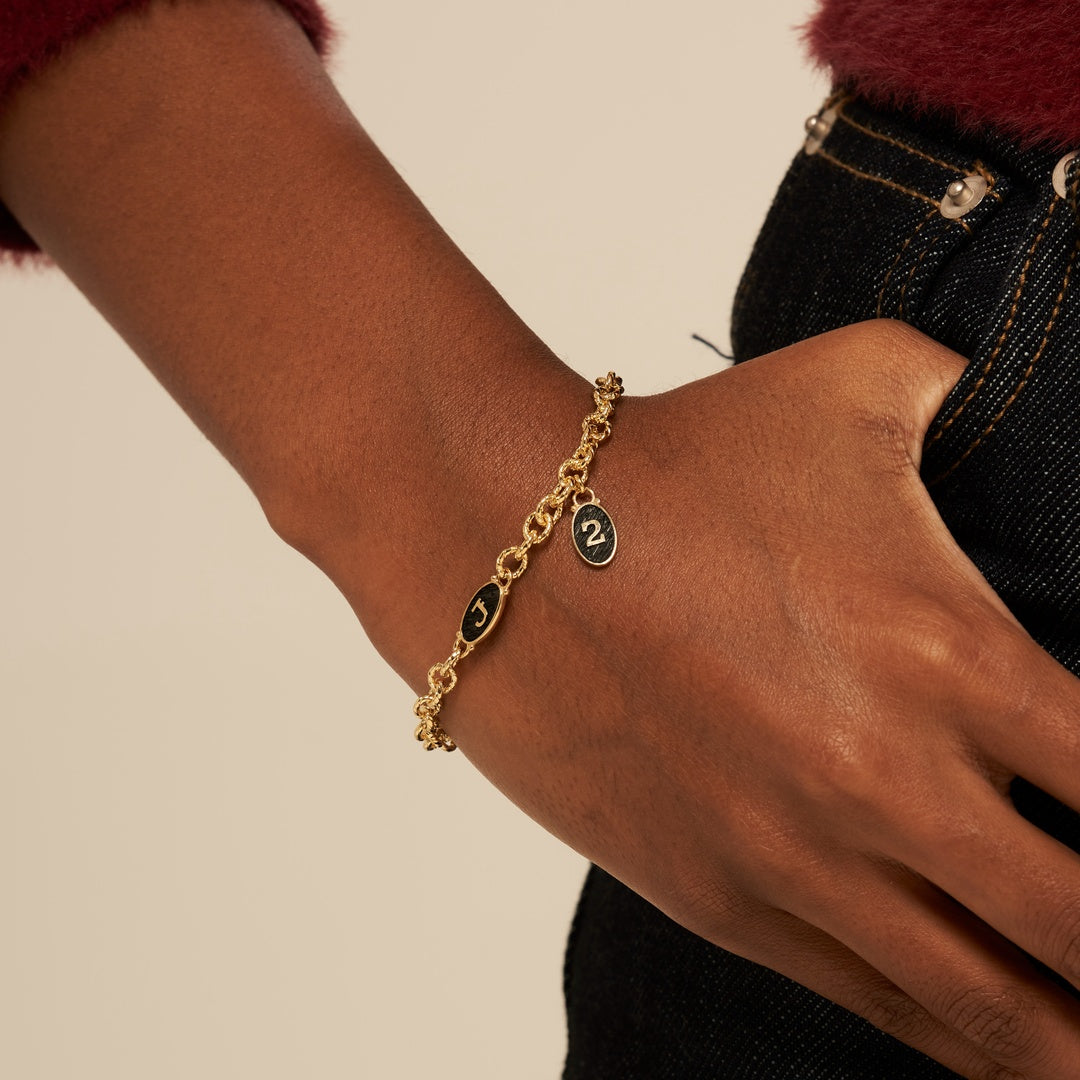 RE-CO'DE V2 ブラック ベルベット フォークロア ブレスレット / RE-CO'DE V2 BLACK VELVET FOLKLORE BRACELET