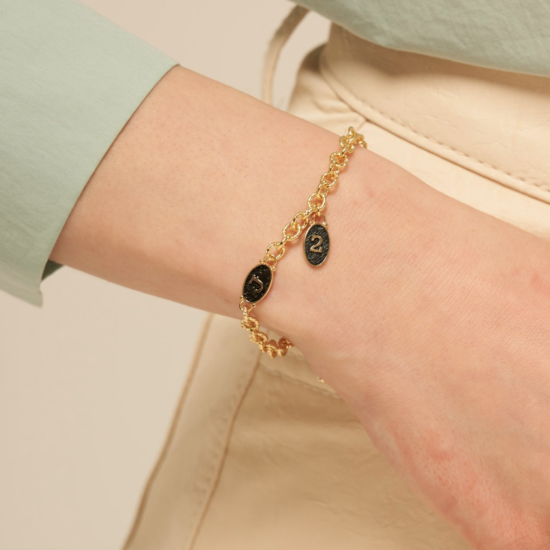 RE-CO'DE V2 ブラック ベルベット フォークロア ブレスレット / RE-CO'DE V2 BLACK VELVET FOLKLORE BRACELET