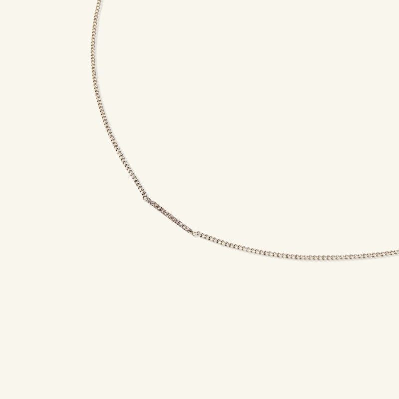 K14 ストーン ライン スティック ネックレス / 14K Stone Line Stick Necklace