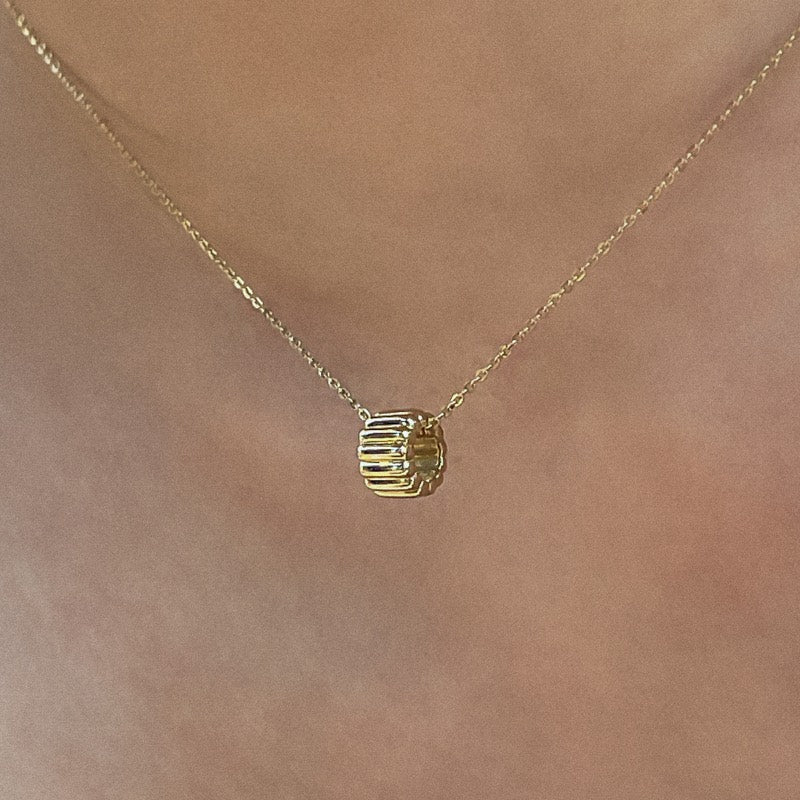 K14 テール ボリューム ネックレス:スモール / 14K Tailing Volume Necklace - Small