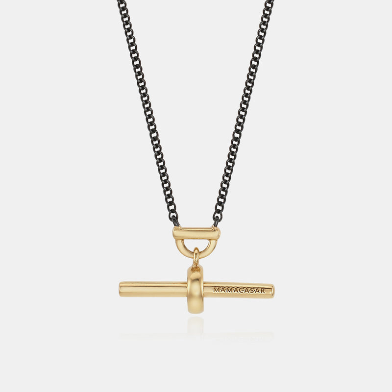 AVIROD オリジナル ローイング シルバー ネックレス:アンティーク コンビ / AVIROD ORIGINAL ROWING SILVER NECKLACE - ANTIQUE COMBI