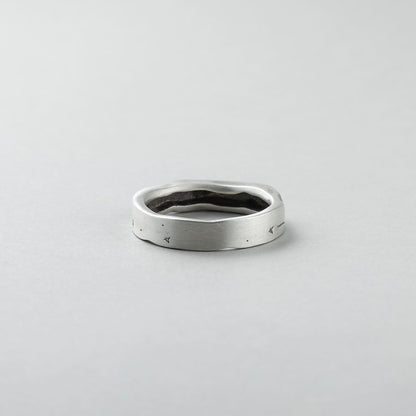 シルバー 0XIV アンティーク テクスチャー リング / SILVER 0XIV ANTIQUE TEXTURE RING