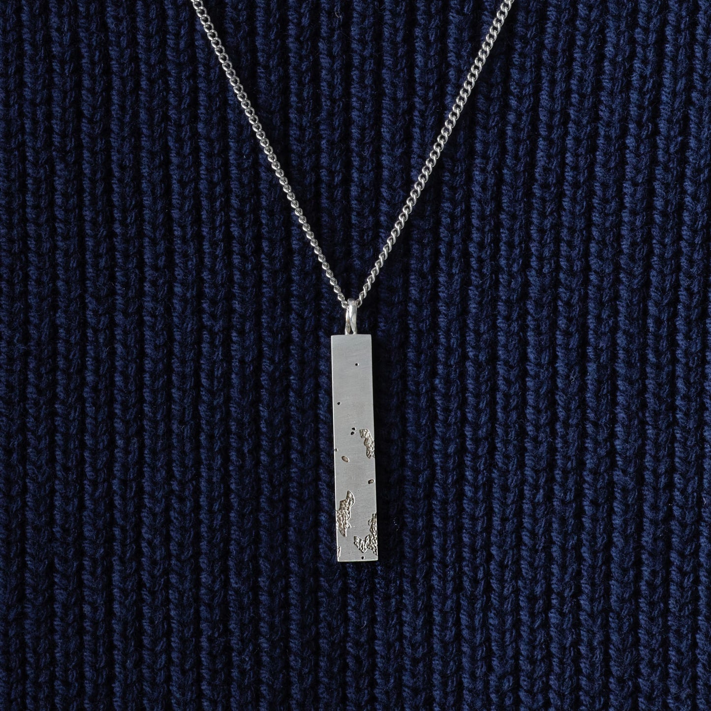 シルバー 0XIV スクエア ネックレス / SILVER 0XIV SQUARE NECKLACE