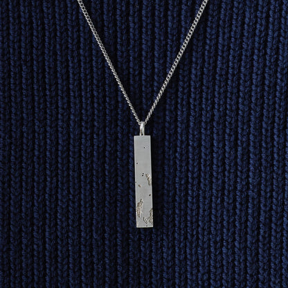 シルバー 0XIV スクエア ネックレス / SILVER 0XIV SQUARE NECKLACE