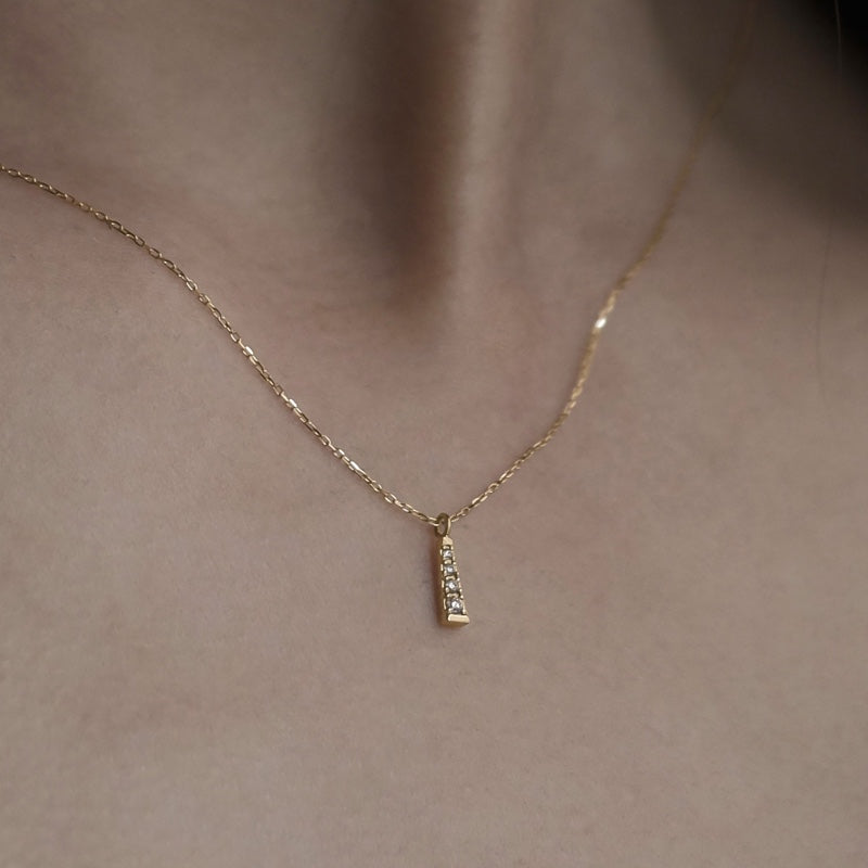 K10 プチ ダイヤ ドロップ ネックレス / 10K Petit Diamond Drop Necklace