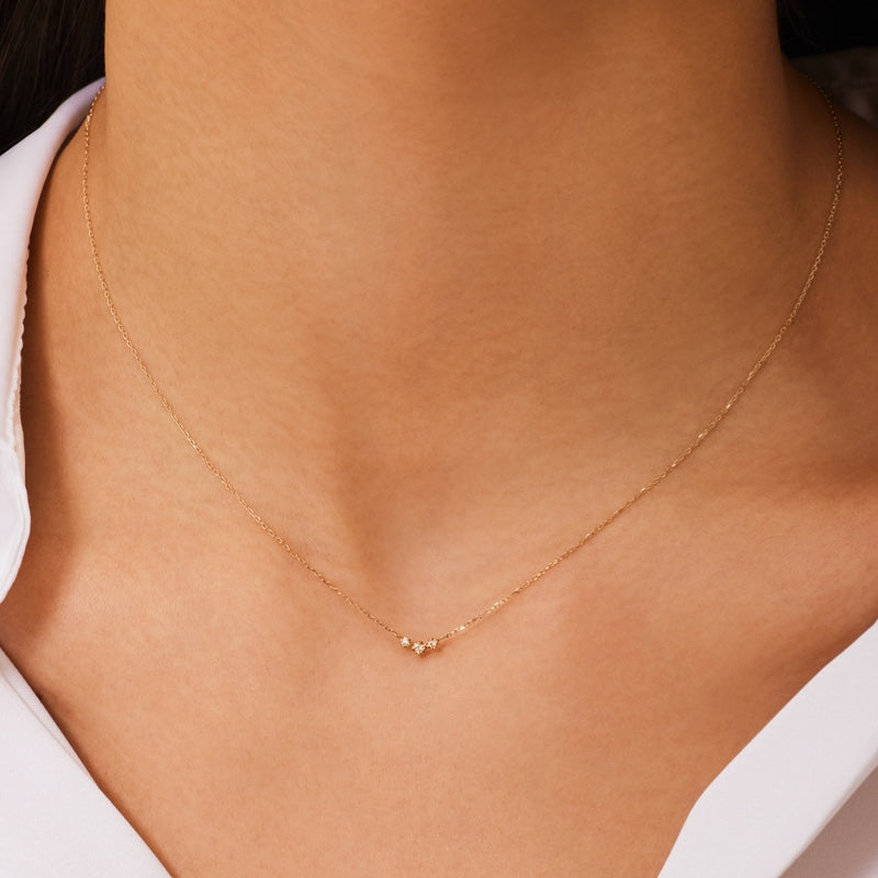 K10 プチ ダイヤ シャイン ネックレス / 10K Petit Diamond Shine Necklace