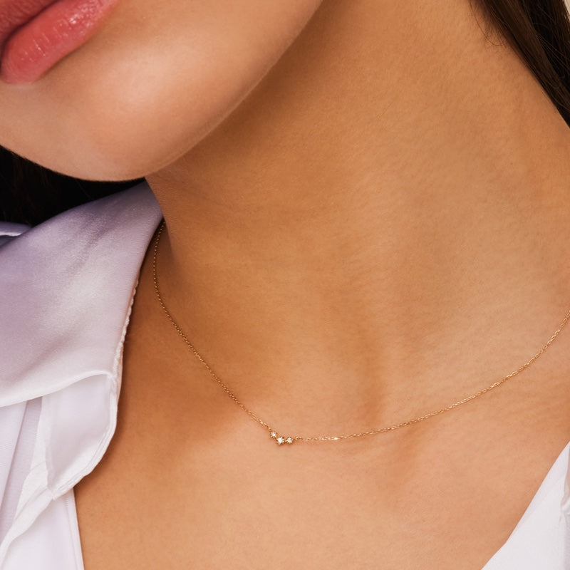 K10 プチ ダイヤ シャイン ネックレス / 10K Petit Diamond Shine Necklace