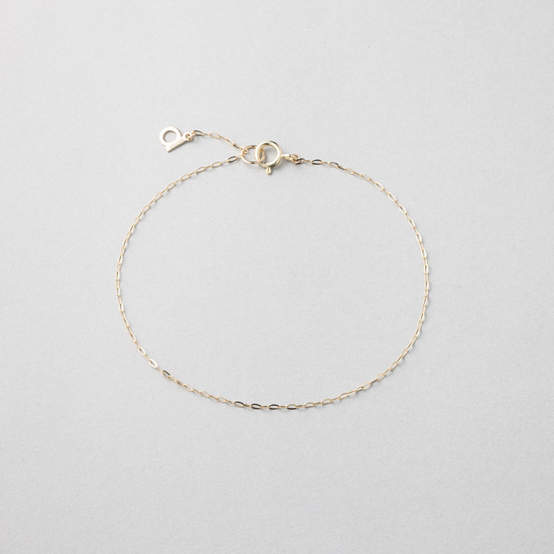 K10 ベーシック シングル チェーン ブレスレット / 10K Basic Single Chain Bracelet