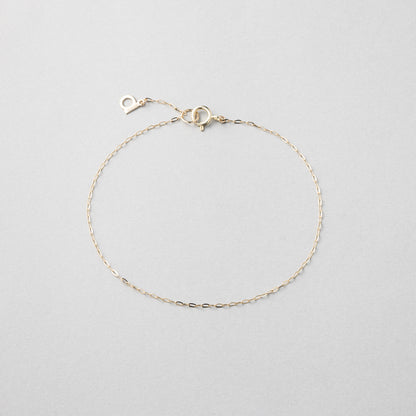 K10 ベーシック シングル チェーン ブレスレット / 10K Basic Single Chain Bracelet